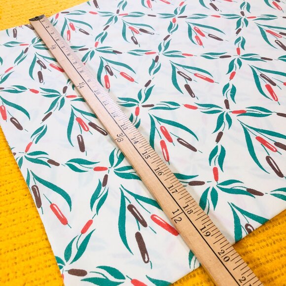 Vintage Wamsutta DAKOTAH Cattails Pillowcase Set 70s Ultracale Textile Bedding - Picture 9 of 10